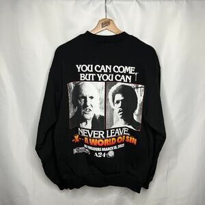 A24 Online Ceramics Haunted Wagon X World of Sin Movie Promo Crewneck M